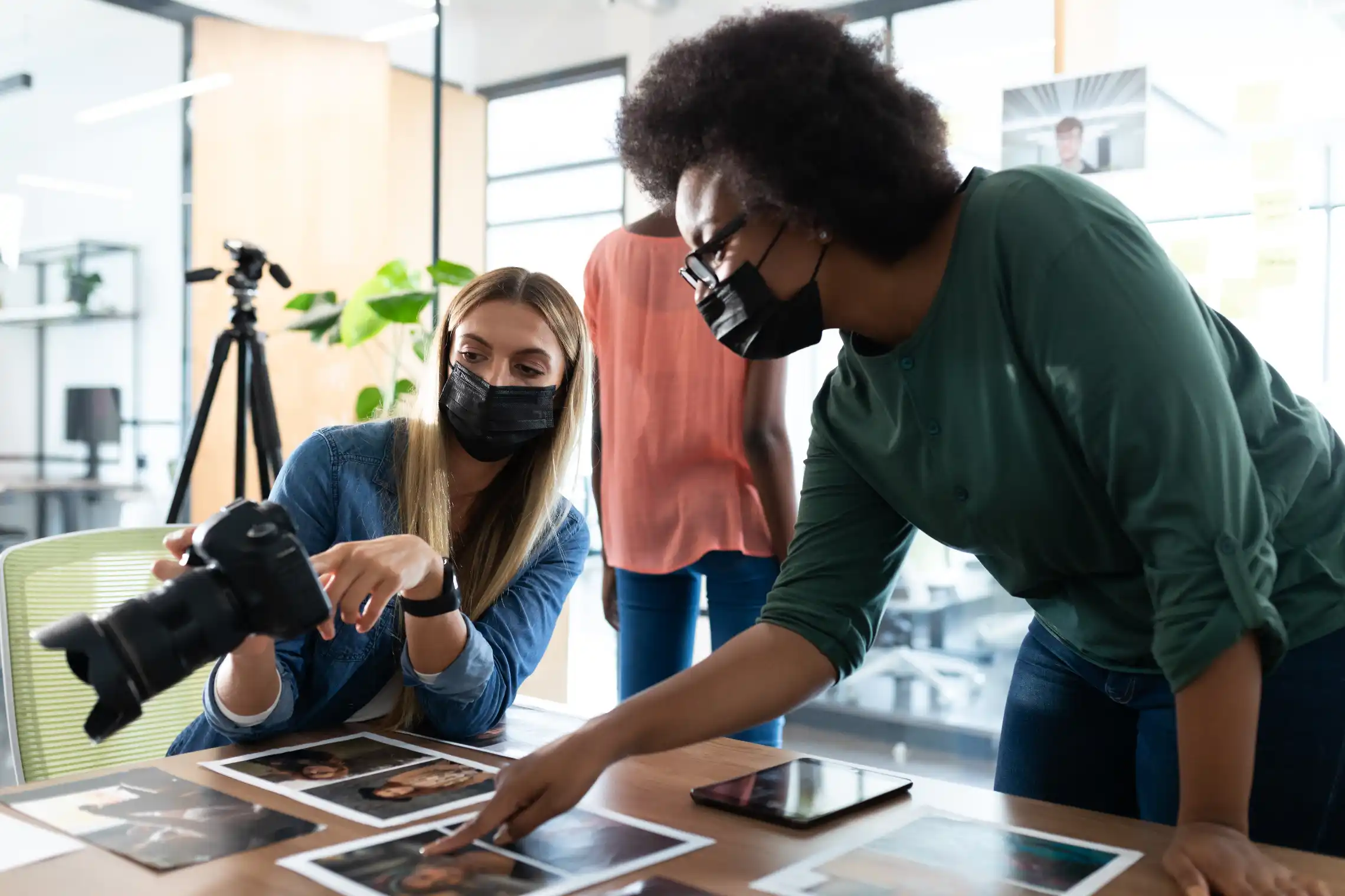Social media content creation team