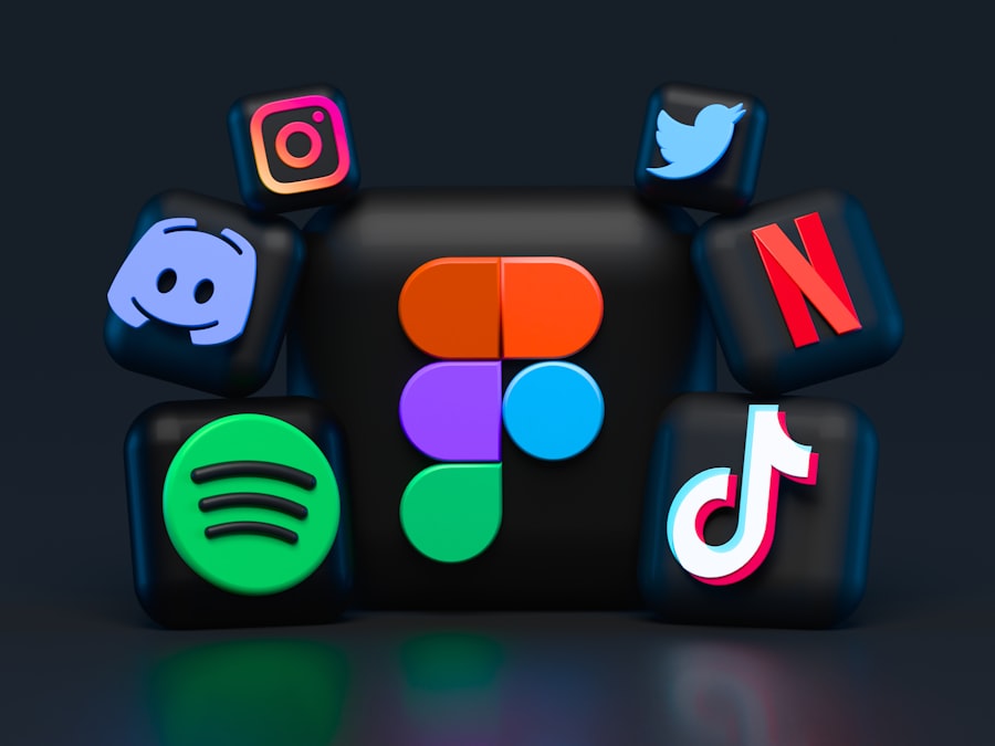 Social media app icons